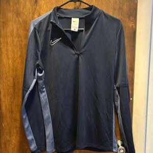 Nike Black and Gray Long Sleeve Top
